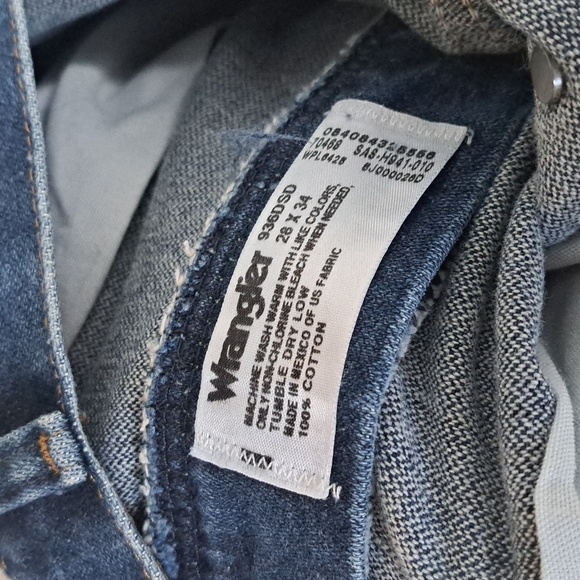 Vintage Men's Wrangler Jeans - Size 28x34 / XS/S - Dark Wash 1980's Jeans - Picture 8 of 11